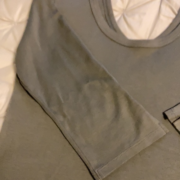 Olive TShirt with Great Details - Picture 3 of 3